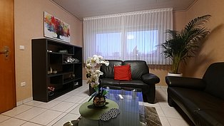 Wohnzimmer Ferienwohnung Mia