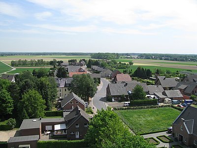 Blick von oben auf Brüggen Lüttelbracht