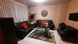 Wohnzimmer Ferienwohnung Mia