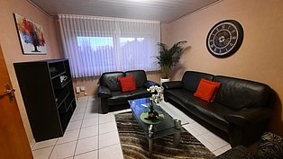 Wohnzimmer Ferienwohnung Mia